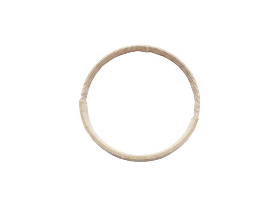 The headband seen from above, forming a soft closed loop.
